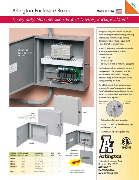 http www.aifittings.com catalog security non-metallic-enclosures|Arlington .